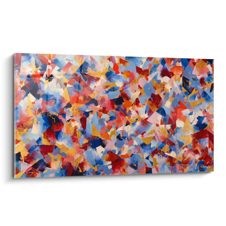 Tableau composition abstraite - Symphonie colorée - édition style peinture abstrait