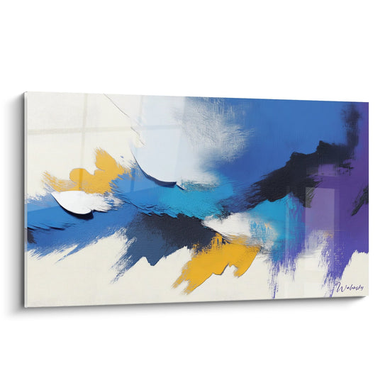 Kleurrijk abstract schilderij - Creatieve storm - abstracte schilderkunststijl