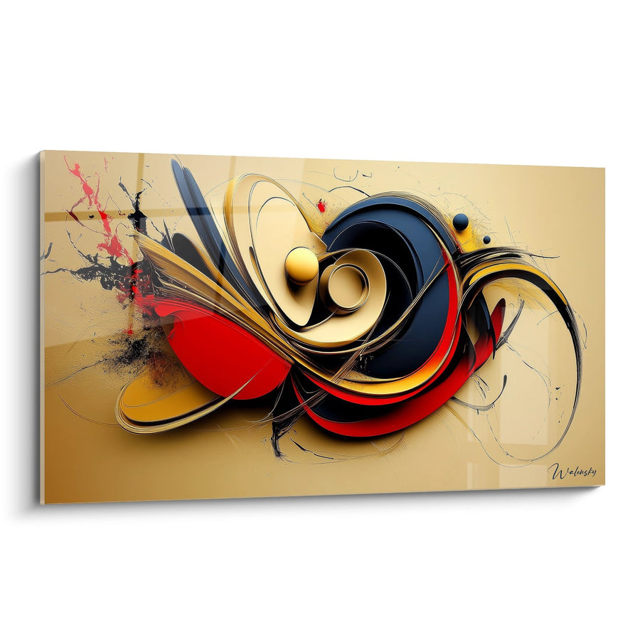 Tabella astratta dinamica - Spirale moderna - edizione minimalista