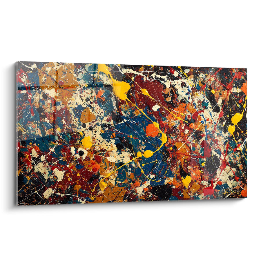 Colorful Explosion Painting Splatters and Projections - Vibrant Chaos - Abstract Painting Style Edition