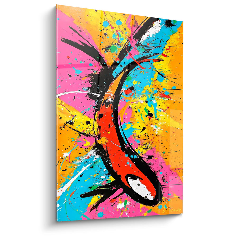 Tableau explosion de couleurs - Énergie créatrice - édition style peinture abstrait