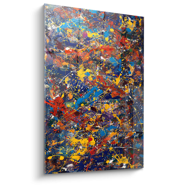 Color Explosion Canvas - Creative Chaos - Abstract Painting Style Edition
