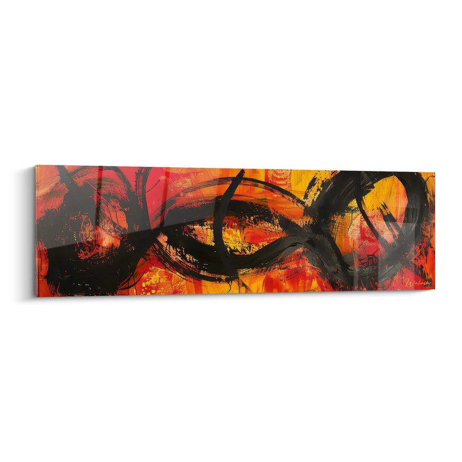 Tableau abstrait expressionniste - Énergie Ardente - édition Expressionniste