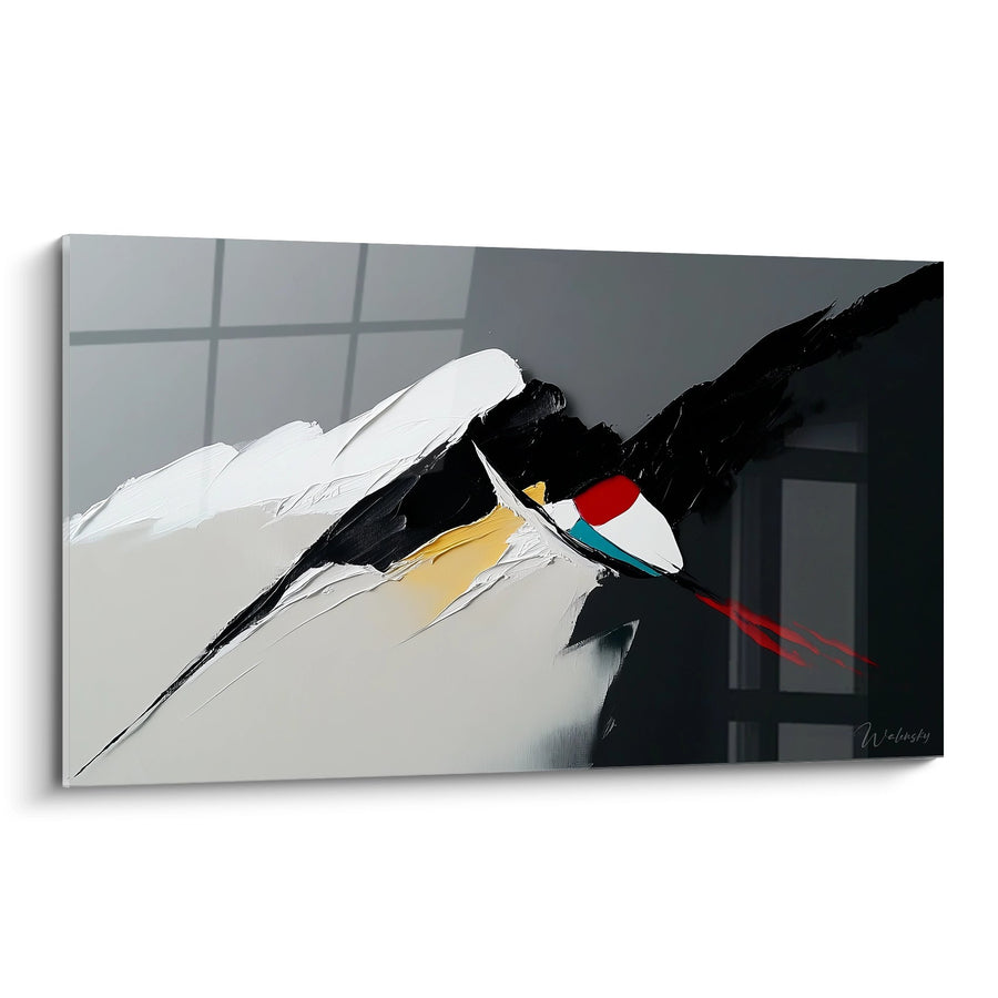 Tableau composition abstraite dynamique - Élan créatif - édition paysage abstrait