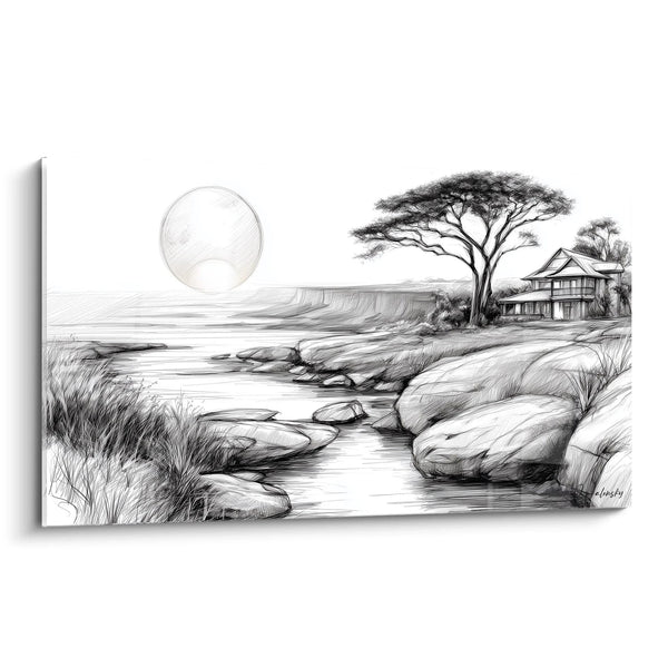 Acacia Tree Witness of Nomadic Seasons - African Landscape Edition