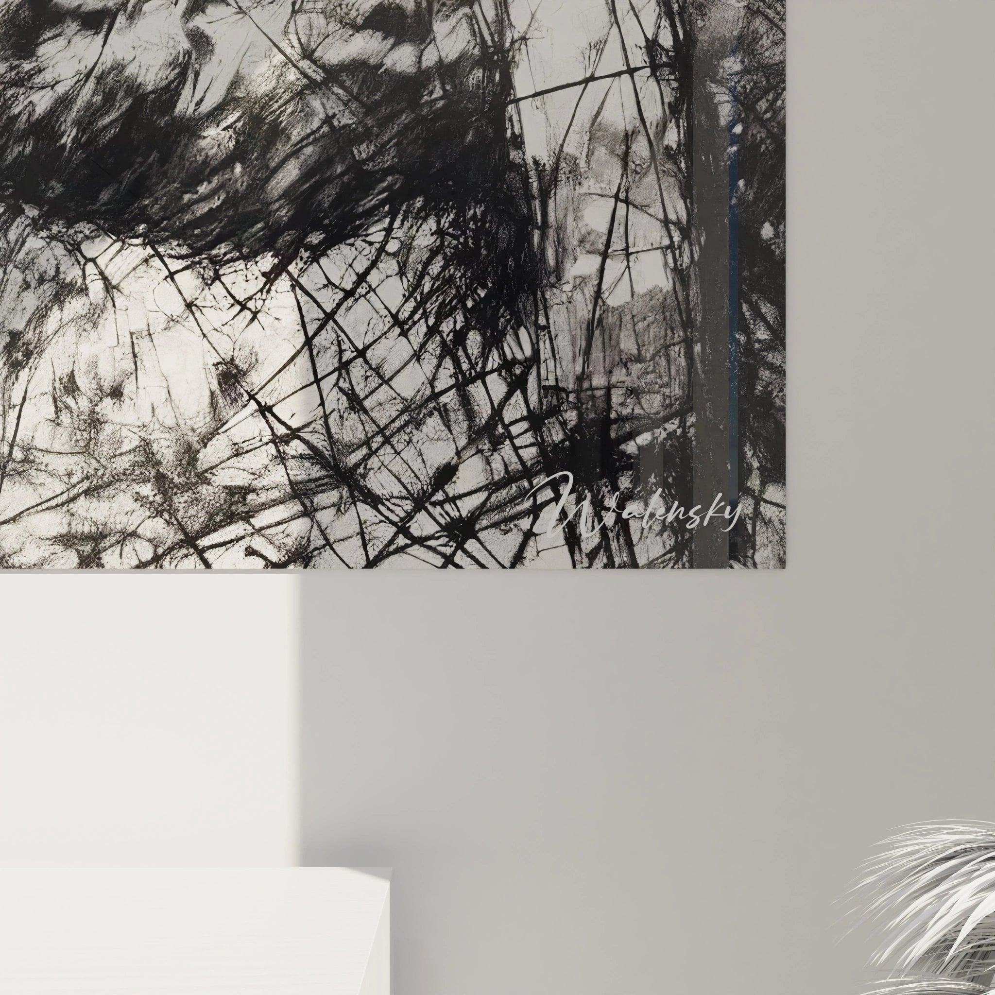 "Zoom sur le réalisme saisissant des mains et des touches du piano. La frénésie des lignes donne vie à cette œuvre noire et blanche unique. Art Noir Et Blanc"

