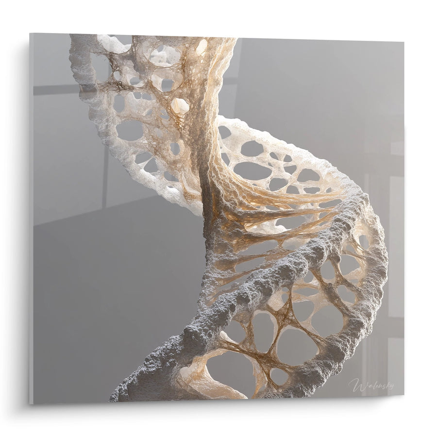 DNA-Helix-Wandbild Doppelstrang - Genetische Struktur - DNA-Edition