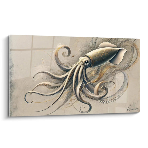 Cuadro Alas del Mar - Edición Calamar Animales