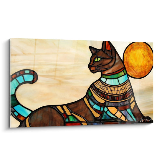 Sekhmet's Soul Wall Art - stained glass edition