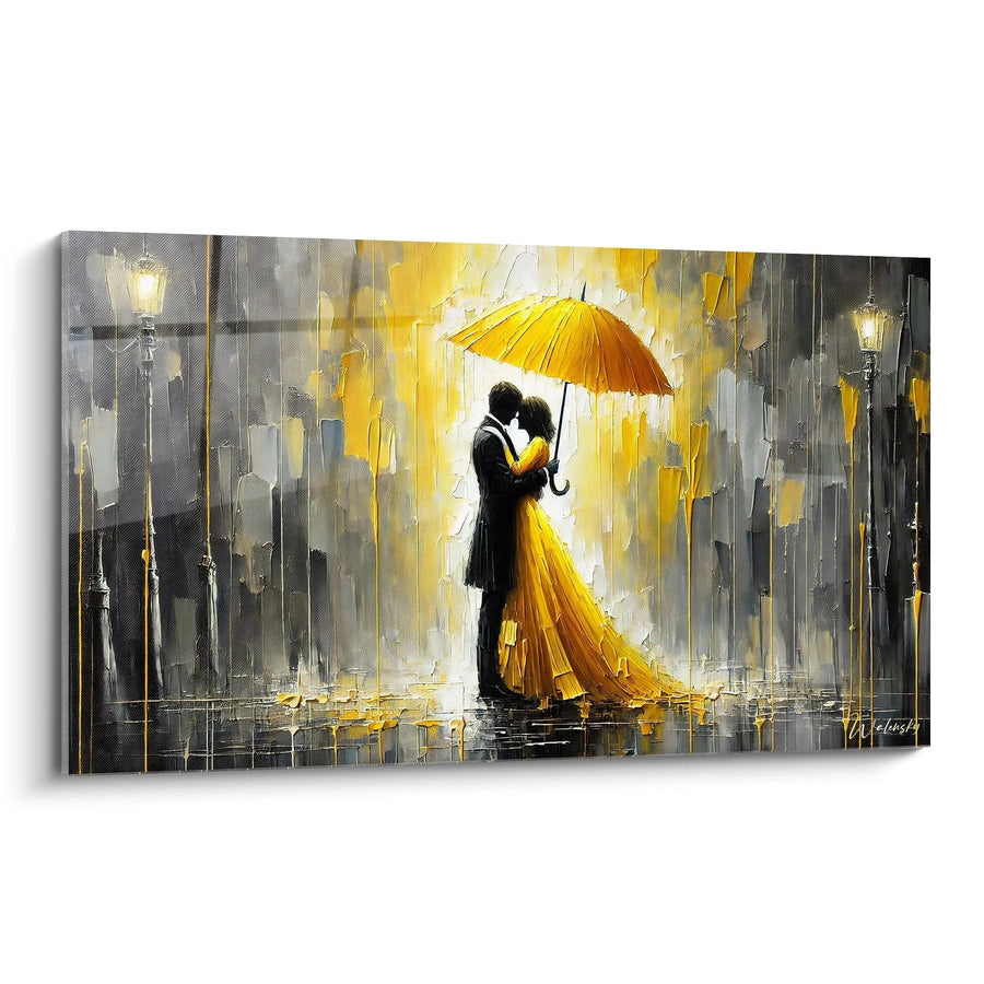 Cuadro Amor Bajo la Lluvia - Edición Romántica Amor