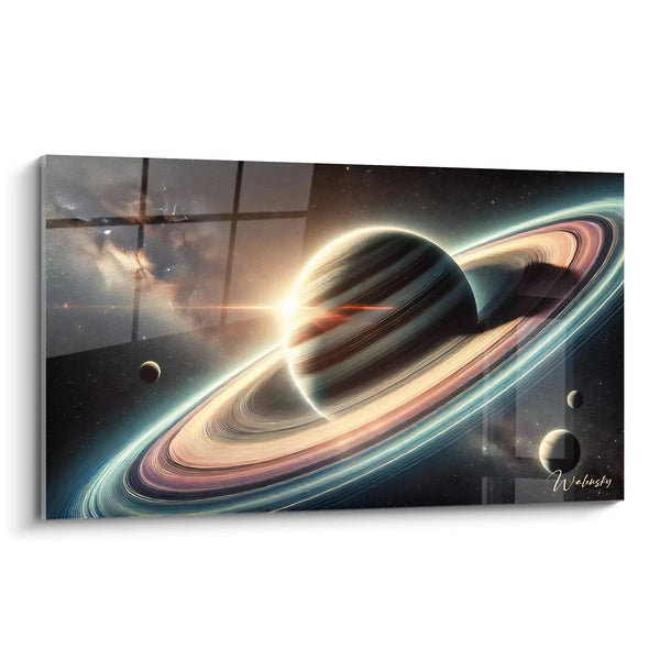 Cuadro Anillos de Saturno - Edición Espacio