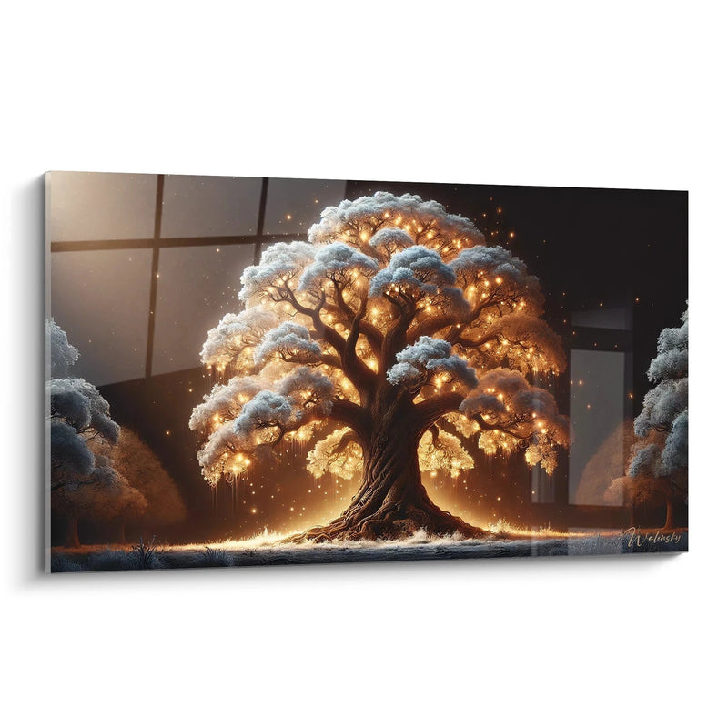 Nachtbaum-Gemälde - Ausgabe Zen-Lebensbaum