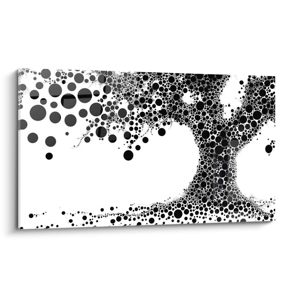 Cuadro Árboles Magnéticos - edición manchada blanco y negro