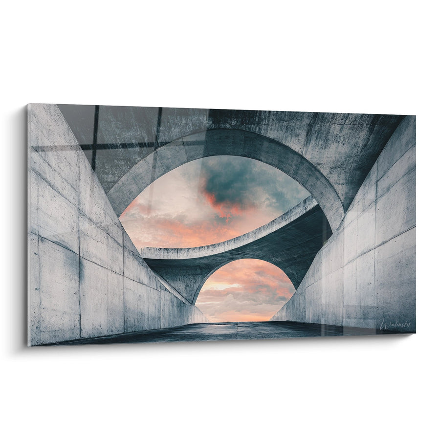 Tableau Architecture Futuriste - Perspective Infinie - édition Architecture