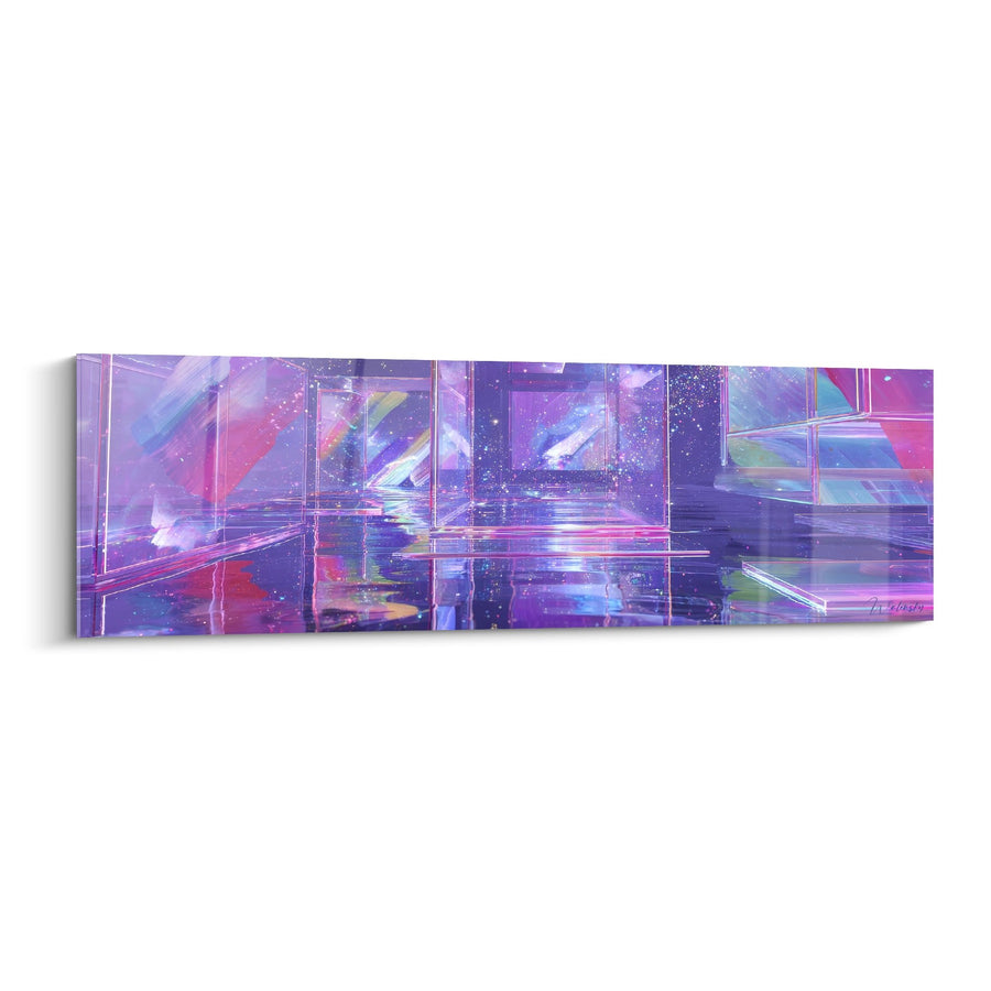 Holografische architectuurtafel - Digitale kosmos - abstracte futurisme-editie