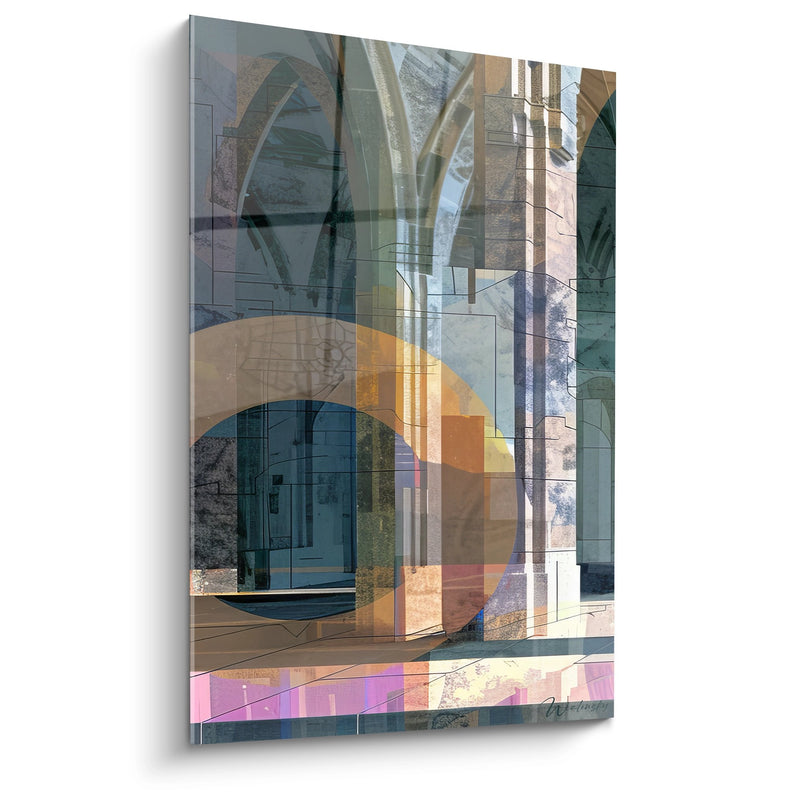 Tableau architecture moderne abstraite - Fusion urbaine - édition Architecture