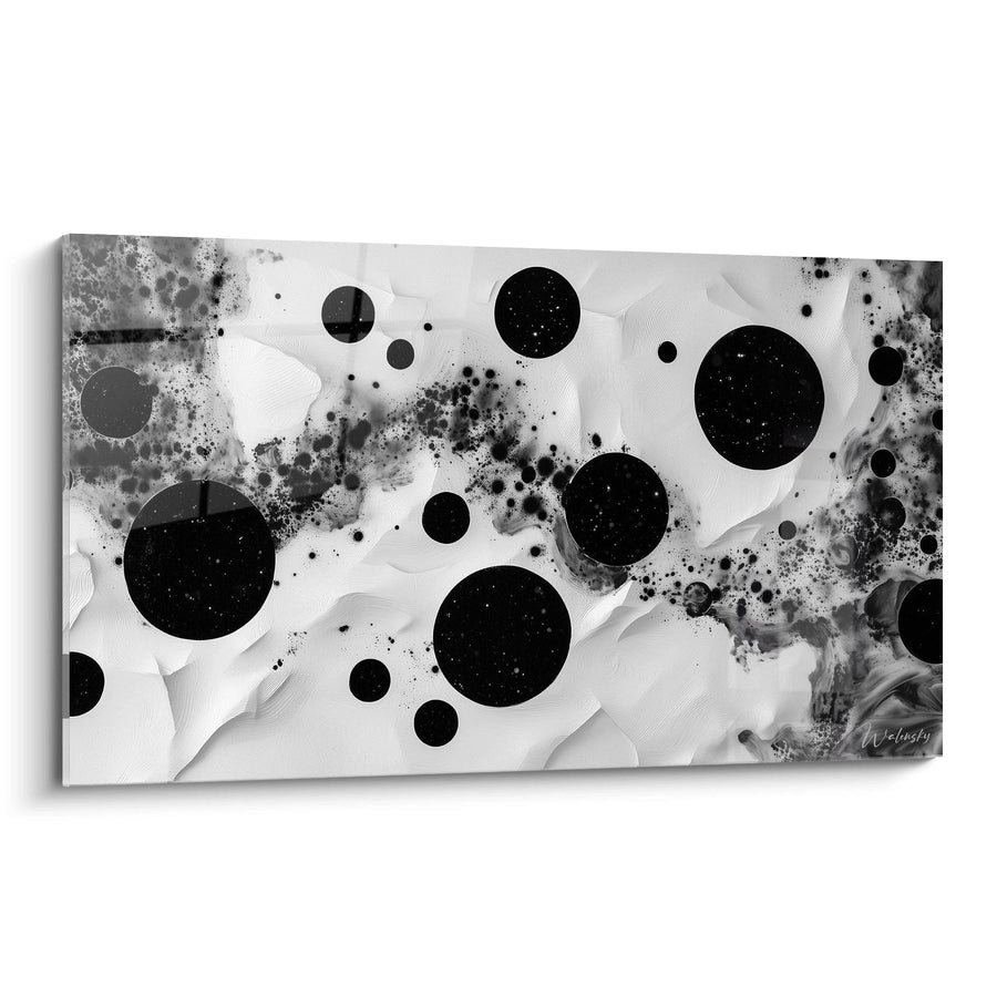 Tableau Astres Dispersés - édition tacheté noir et blanc