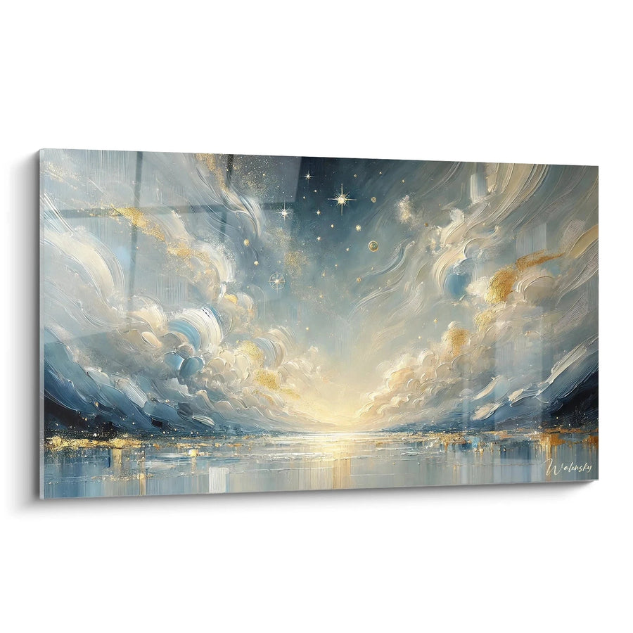 Cuadro Amanecer sobre el Infinito - Edición Cielo Estrellado Paisaje