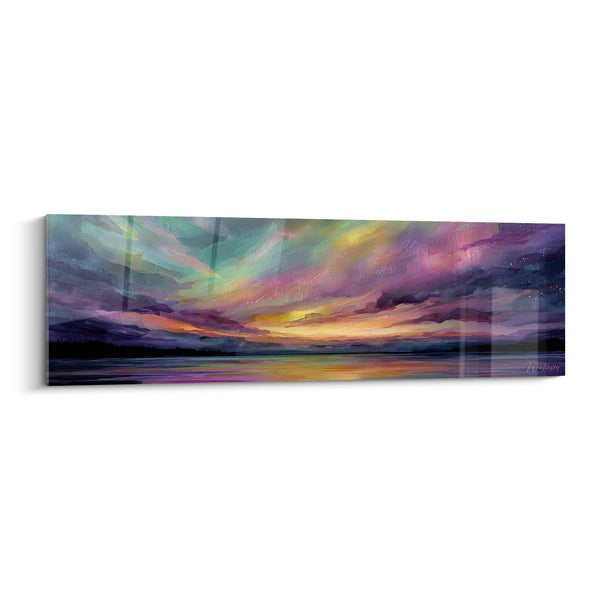 Obraz krajobraz jeziora - Aurora Borealis Kosmiczna - edycja Aurora Borealis