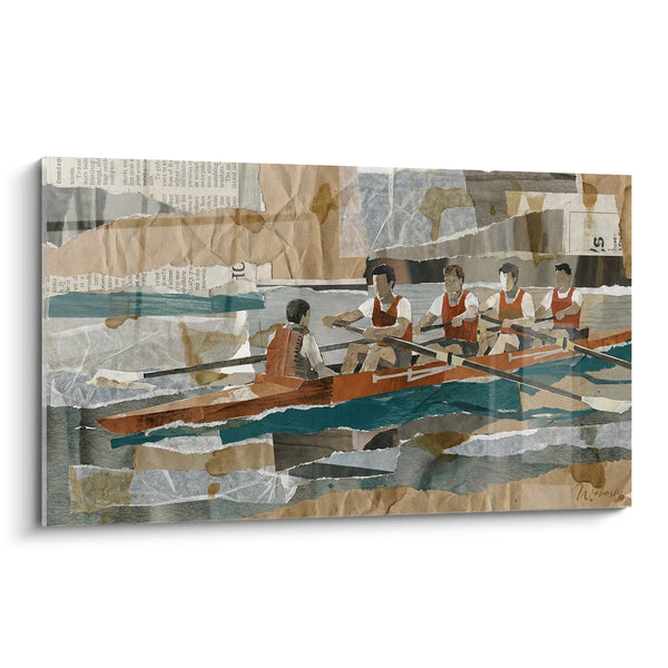 Rowing Team Collage Artwork - Regatta Vintage - Rowing Edition