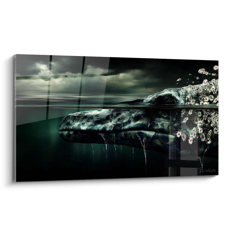 Prehistoric Whale Wall Art - Basilosaurus Aquatic Renaissance - Basilosaurus Edition