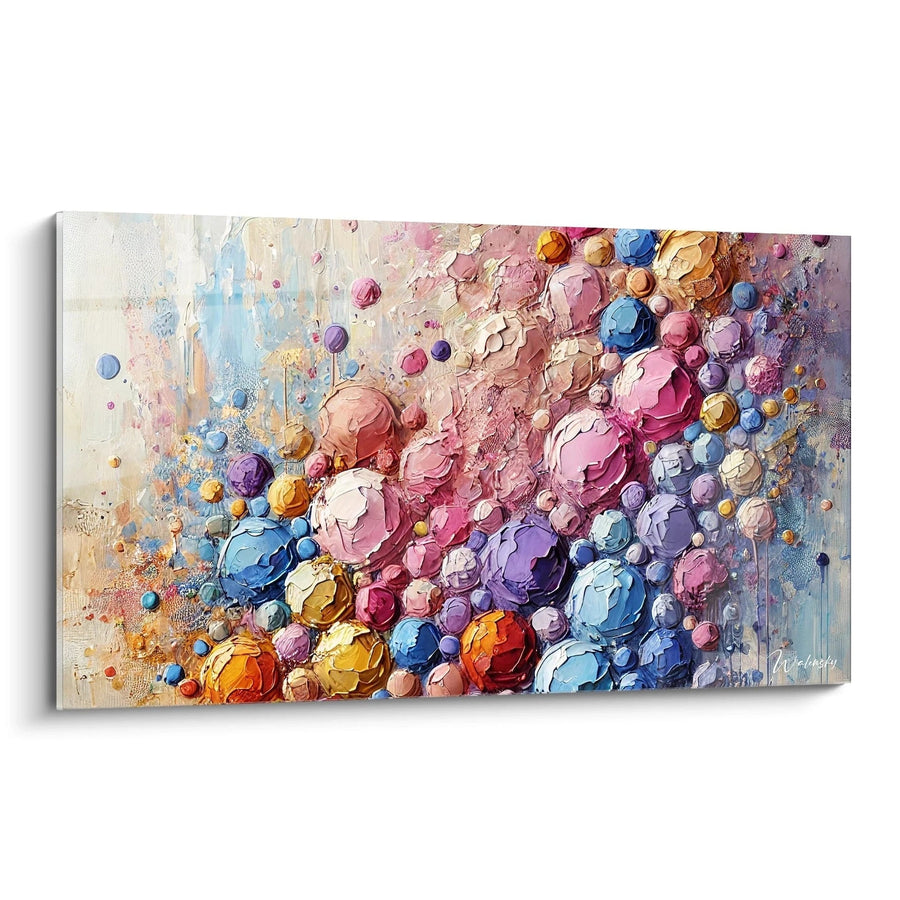 Cuadro Ballet de Burbujas - Edición Multicolora Abstracta