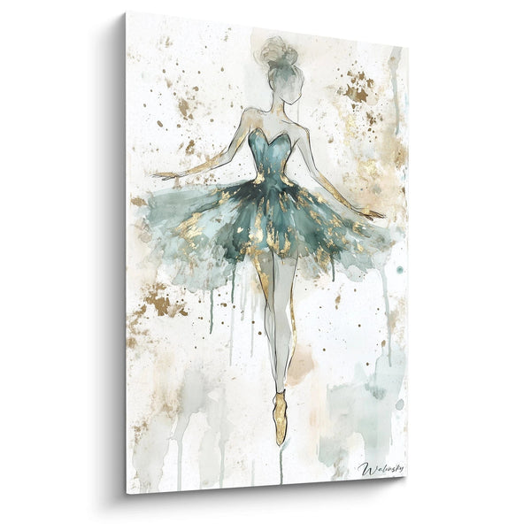 Tableau Ballet Doré - Edition Danseuse Abstrait