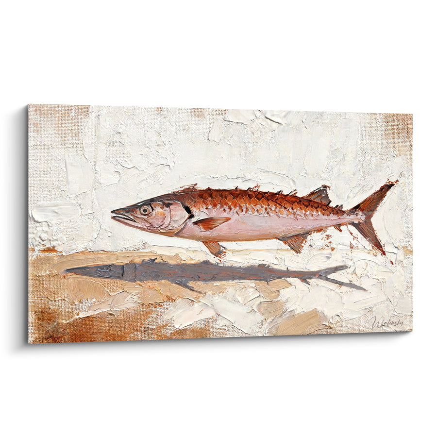 Tableau Barracuda cuivré à ombre grise - Prise du matin - Edition Barracuda