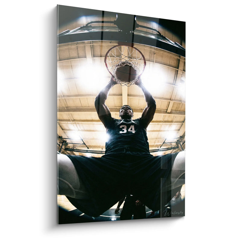 Basketball Player Wall Art - Powerful Dunk - Basketball Edition