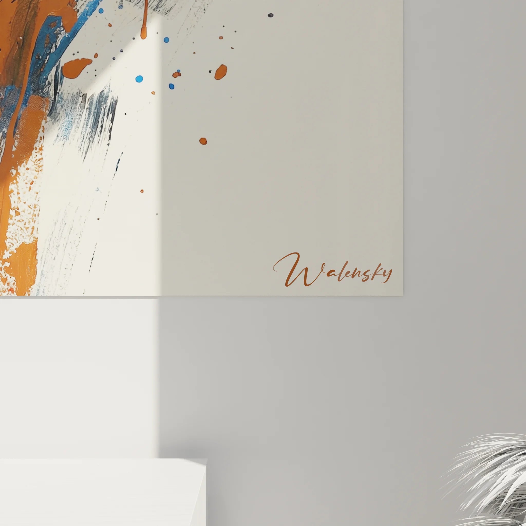 Vue d'ensemble tableau basketball dunk artistique dans décoration murale moderne