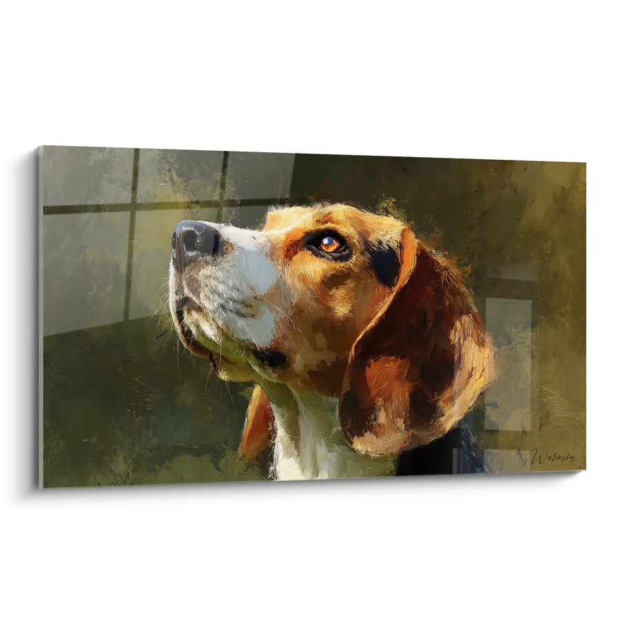 Tableau Beagle au Regard Attendri - Portrait Canin Lumineux - Edition Tableau Beagle