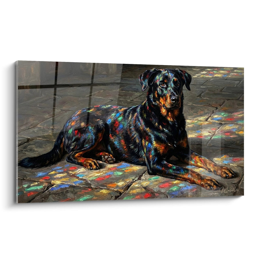 Tableau Beauceron Multicolore aux Reflets Arc-en-Ciel - Éclats Chromatiques - Edition Beauceron