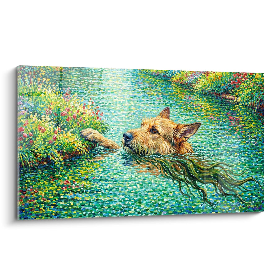 Tableau Berger Picard Nageant dans Jardin Aquatique - Impressions Florales - Edition Berger Picard