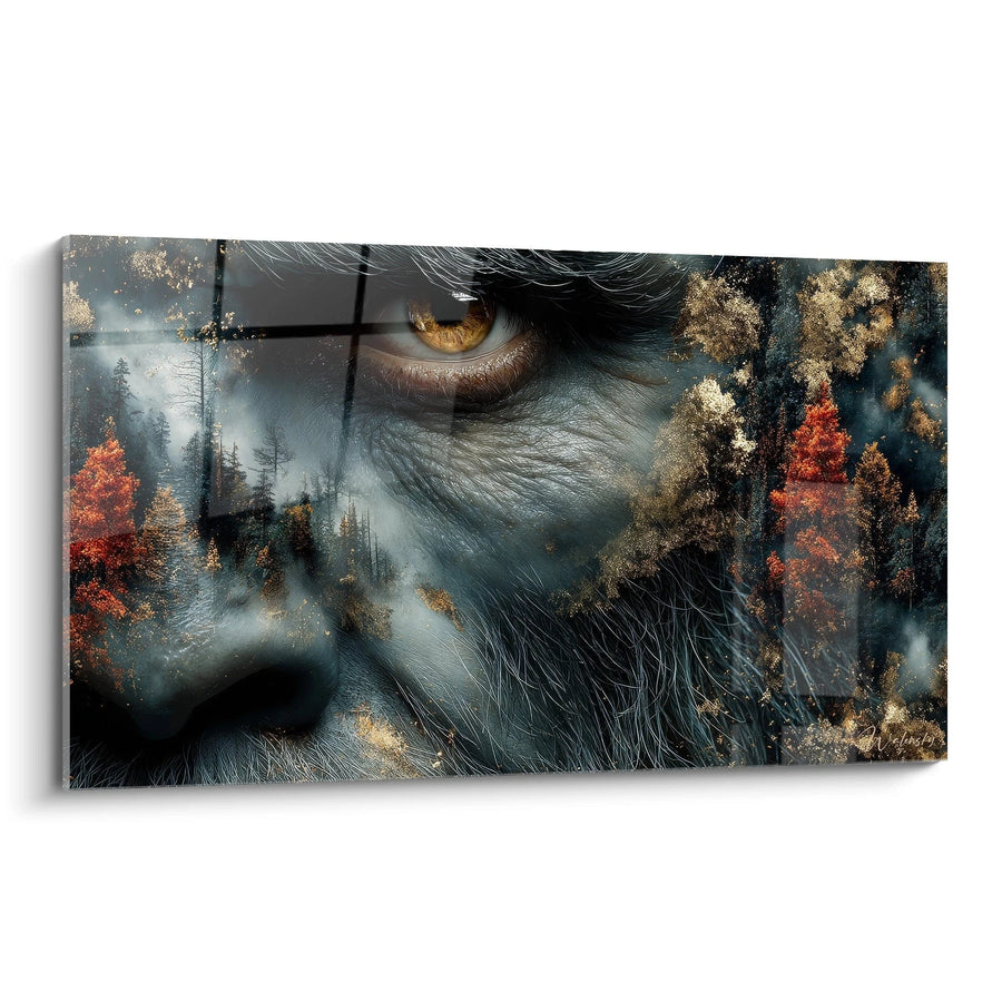 Tableau Bigfoot Nature Automne - Regard Mystique - édition Bigfoot