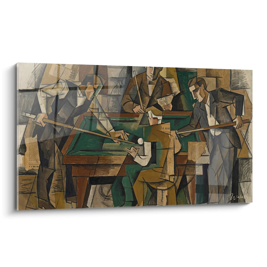 Tableau Billard Cubiste - Partie Géométrique - Edition Billards