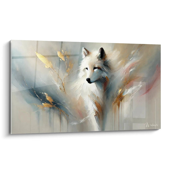 Tableau Blanche Sagesse - Édition Loup Animaux