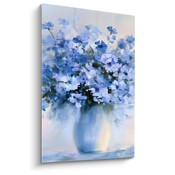 Cuadro Ramillete de Arándanos Azules y Blancos - Frescura Primaveral - Edición Arándano