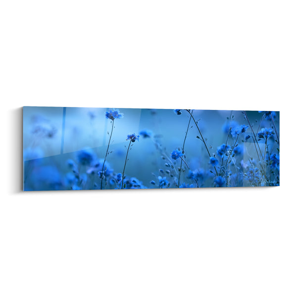 Cuadro Amezuelas azules azul marino y celeste - Murmullo nocturno - Edición Amezuela