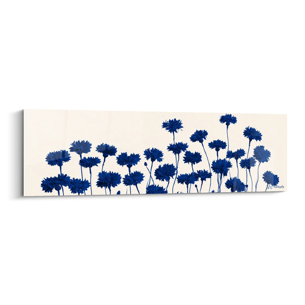 Cuadro de Amezuelas azul marino y fondo marfil - Campo silencioso - Edición Amezuela