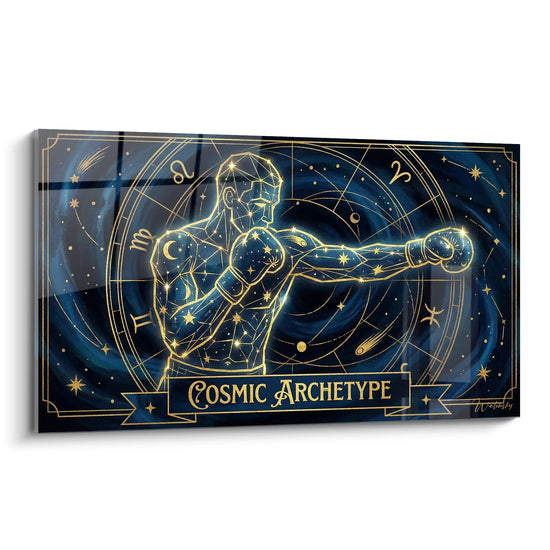 Cosmic Archetype Boxer Painting - Constellation Fighter - Boxing Edition