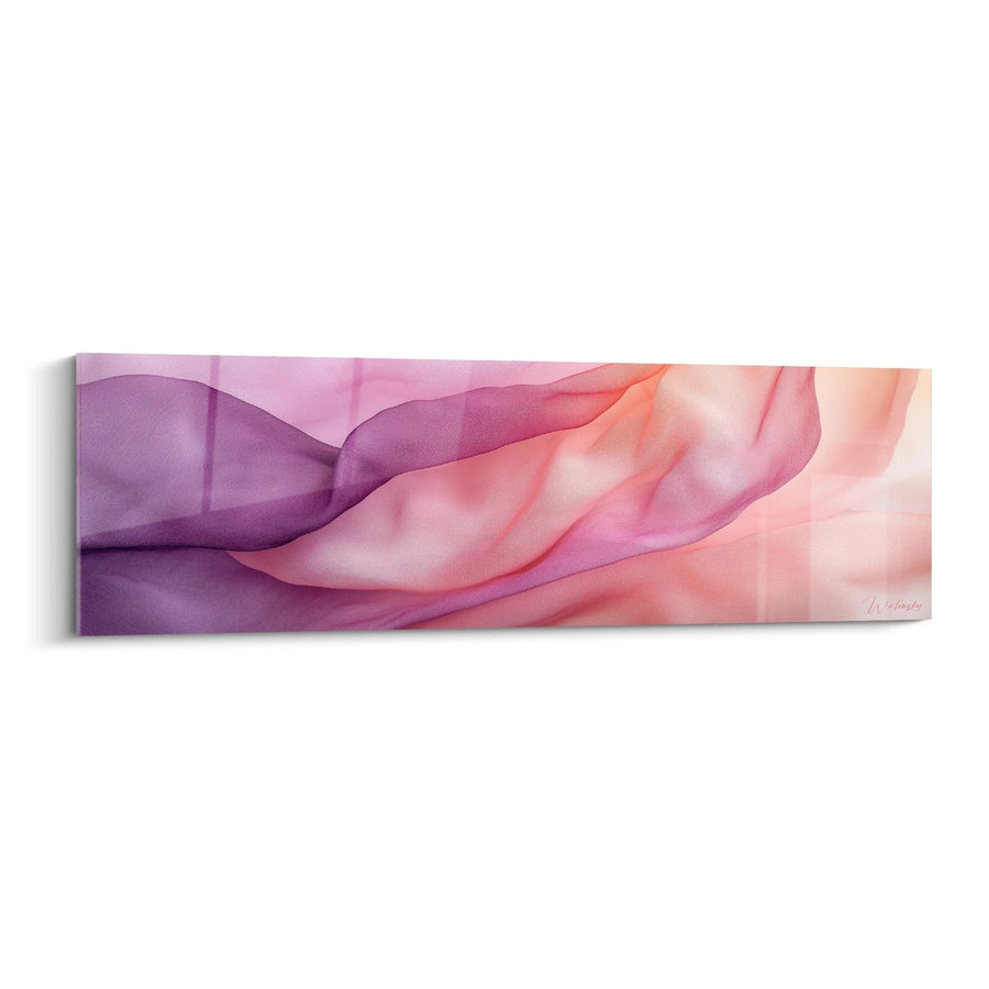 Schilderij Sensuele Mist Magenta - moderne abstracte editie