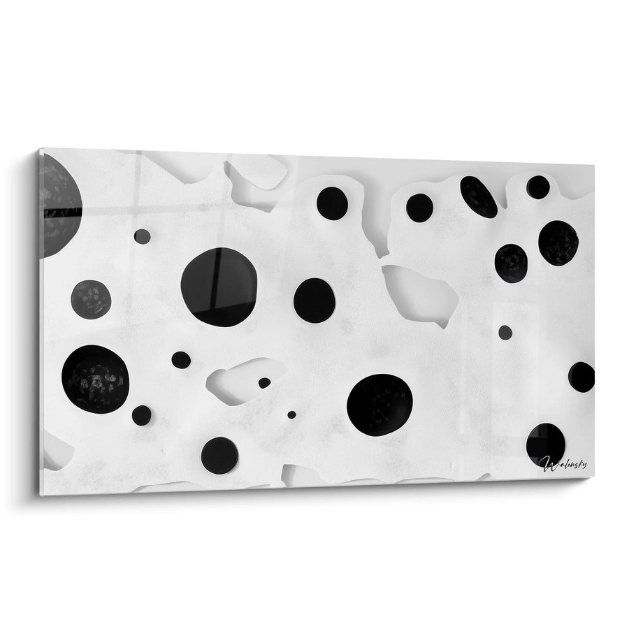 Tableau Bulles Gravitationnelles - édition tacheté noir et blanc