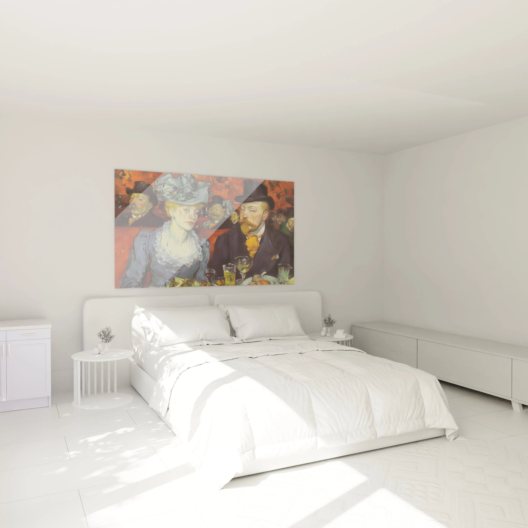 Walensky tableau mural au dessus du lit decoratif mettant en valeur tableau cabaret parisienne post impressionniste