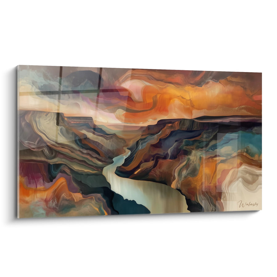 Tableau formations rocheuses abstraites - Canyon Mystique - édition Gorges et canyons