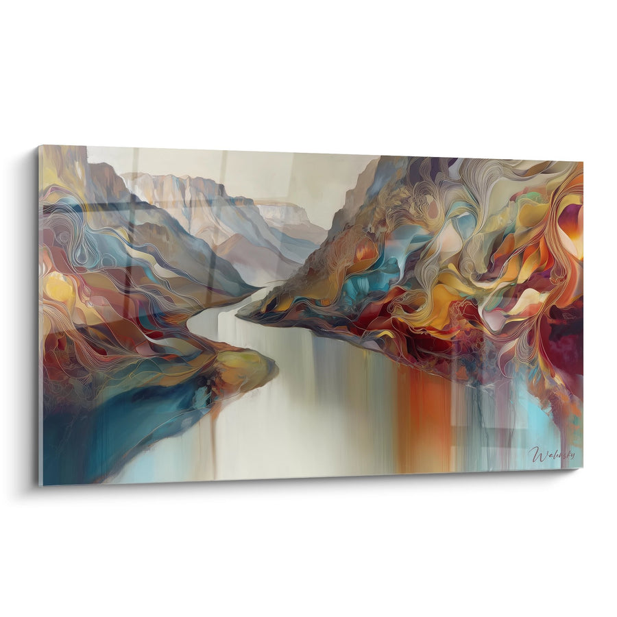 Tableau canyon abstrait - Symphonie des Gorges - édition Gorges et canyons