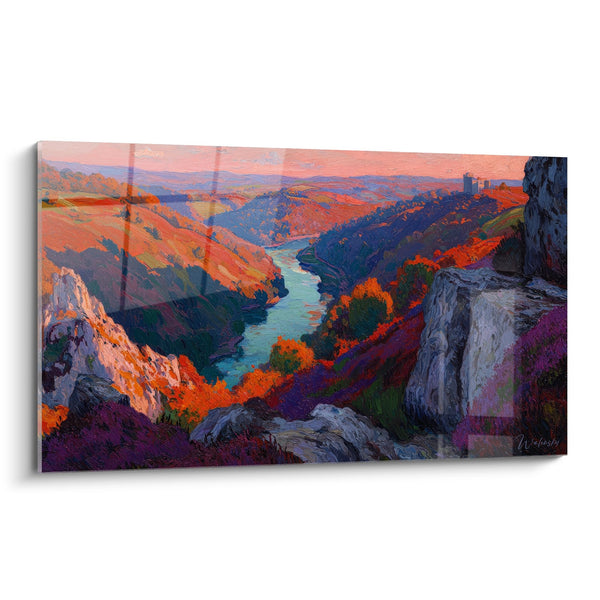 Cuadro cañón río - Gargantas Flamboyantes - edición montaña