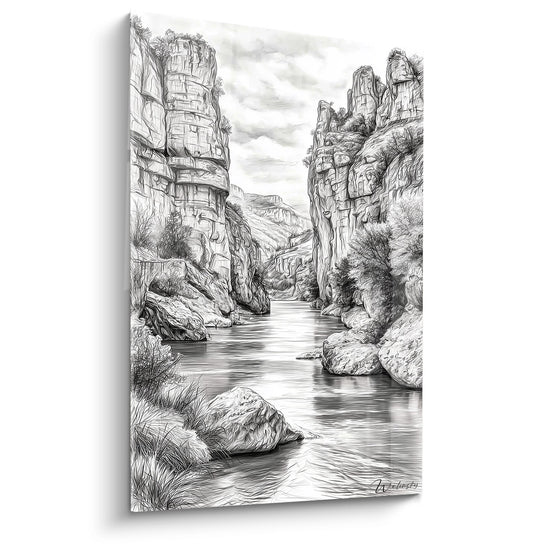 Cuadro cañón rocoso - Serenidad de los desfiladeros - edición Desfiladeros y cañones