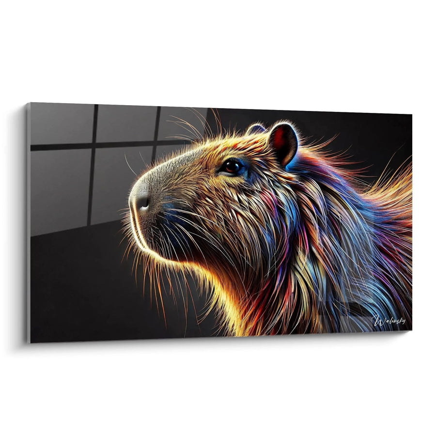 Cuadro Capibara de Miles Reflejos - Edición Capibara Animales