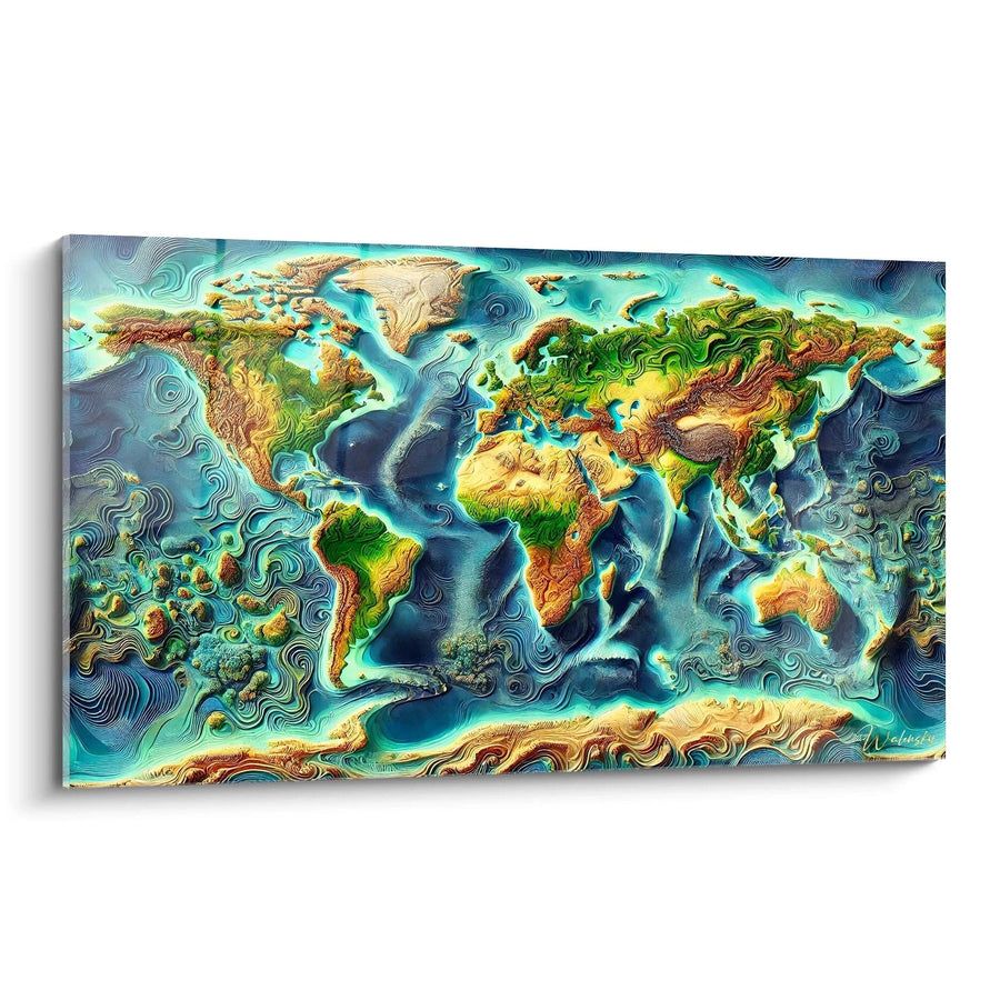 Cuadro Mapa del Mundo N°3 - Edición Mapa del Mundo