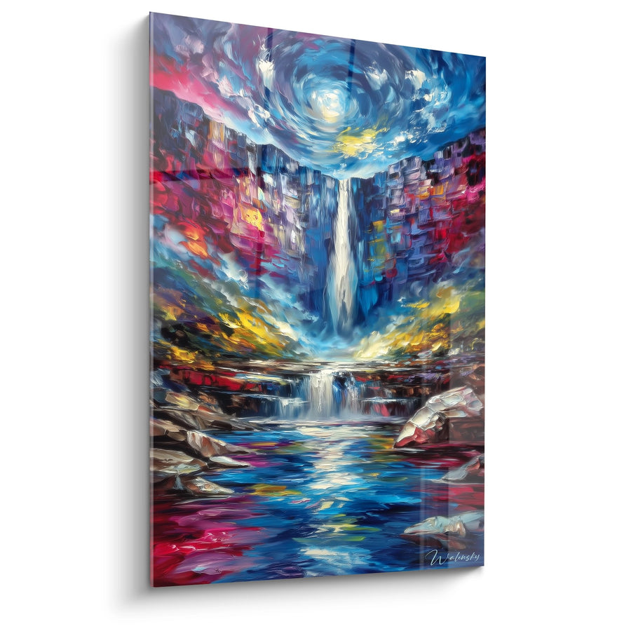 Tableau cascade surréaliste - Canyon Mystique - édition cascade